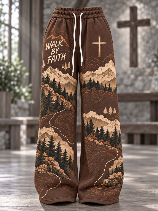 Women's Walk By Faith Wilderness Trail Print Casual Pants