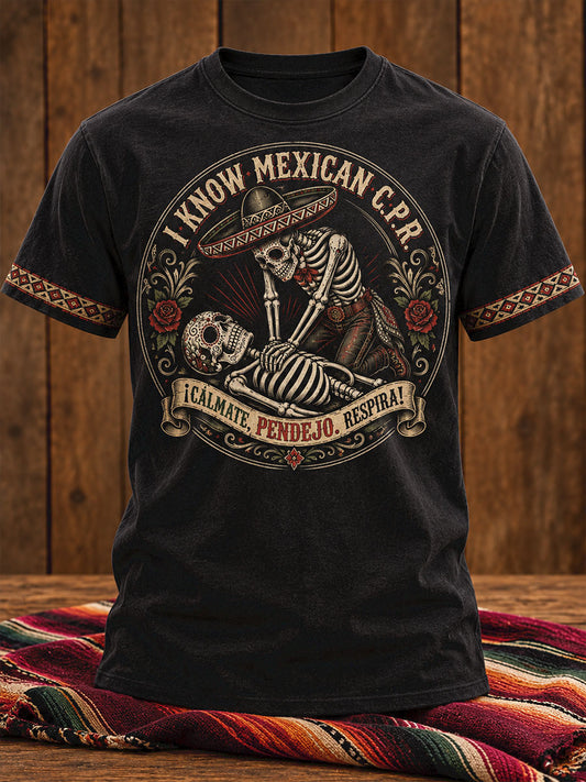 Men's I Know Mexican Printed T-shirt