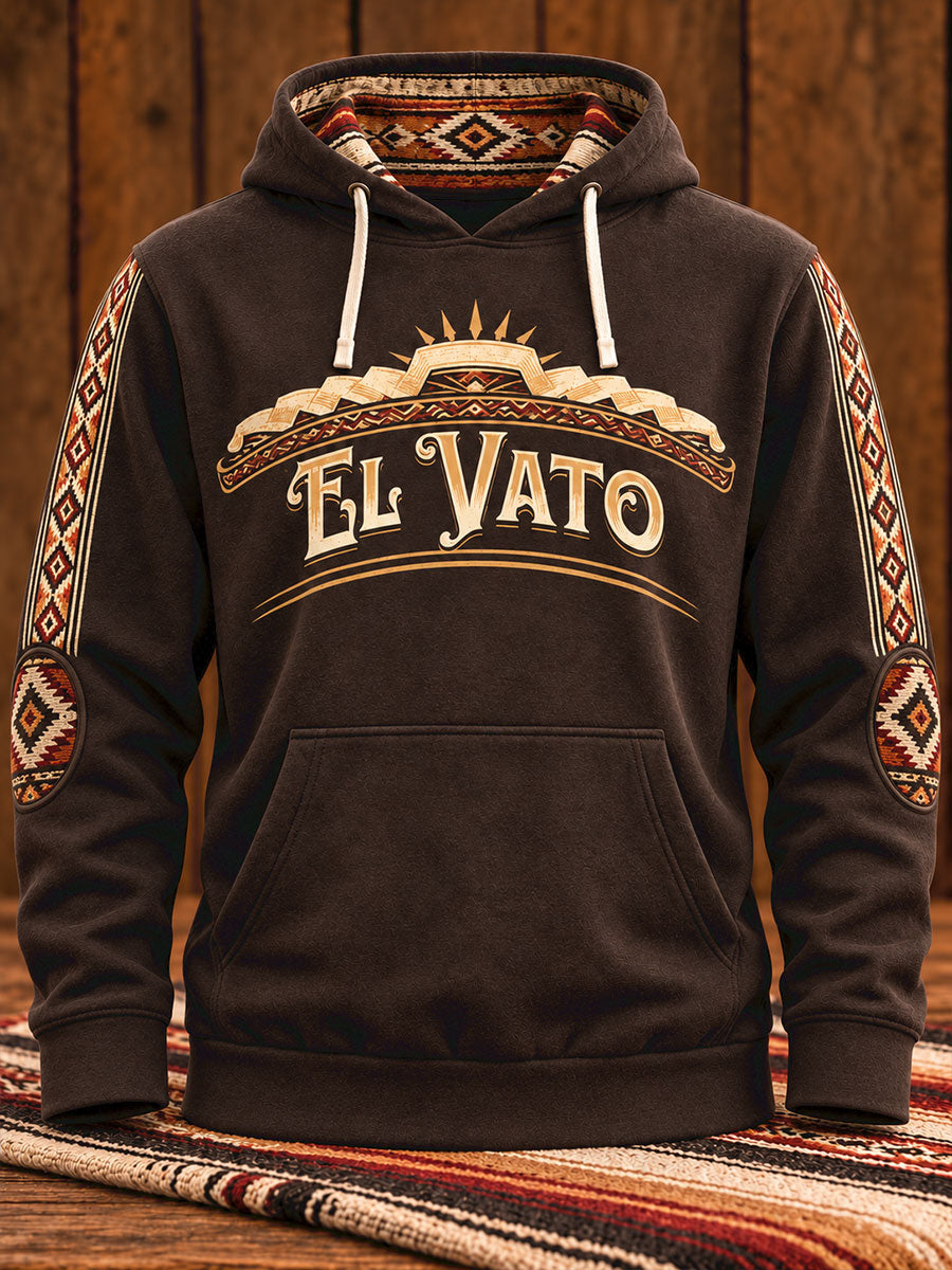Men's Mexicano Saying Art Printed Hoodie