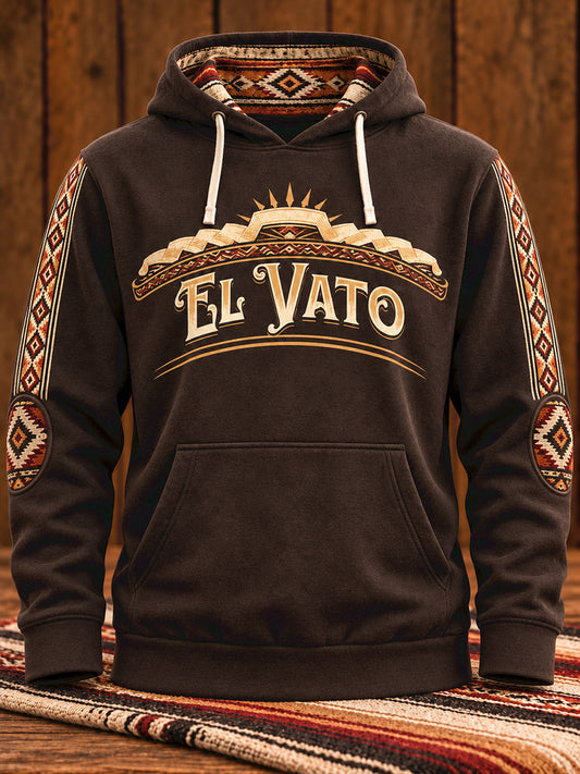 Men's Mexicano Saying Art Printed Hoodie