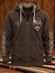 Men's Mexico Chicano Art Printed Coat