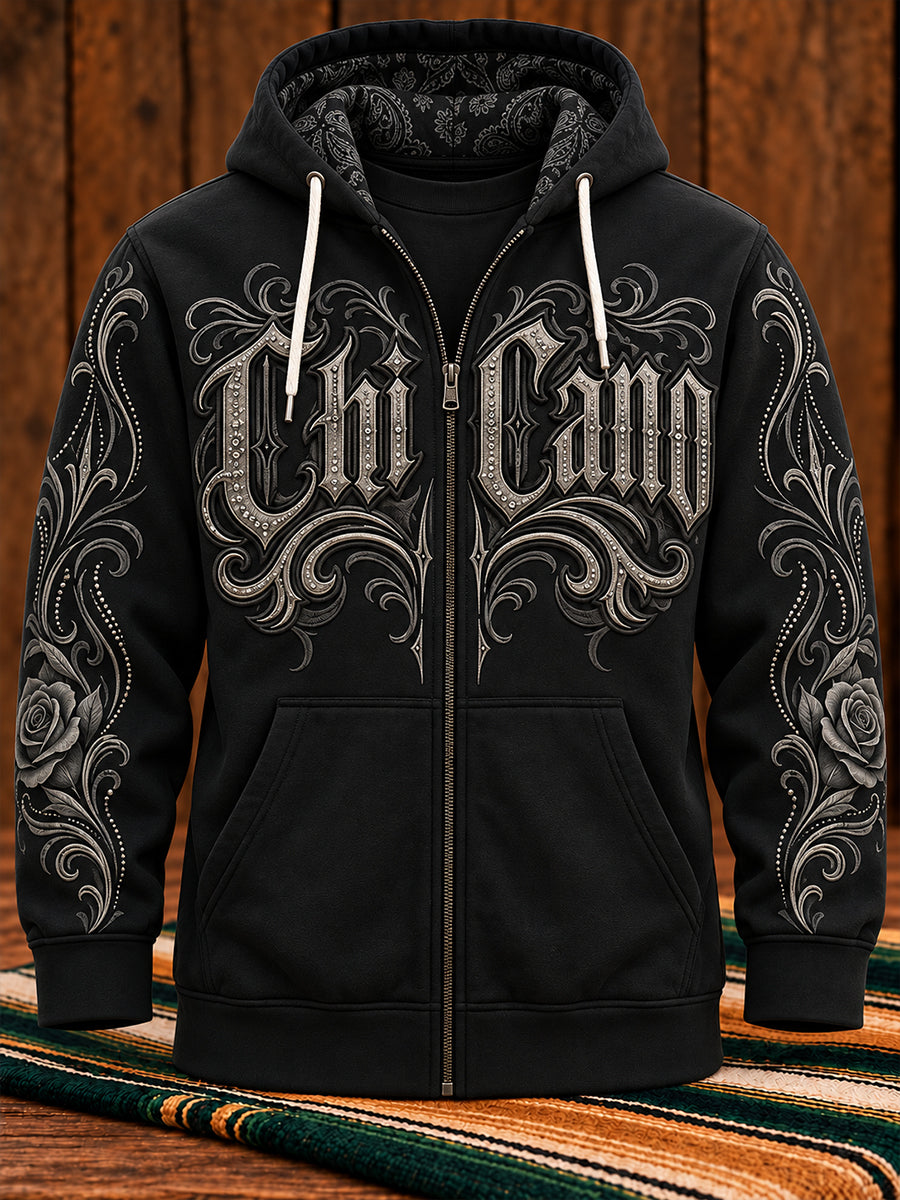 Men's Mexico Chicano Art Printed Coat