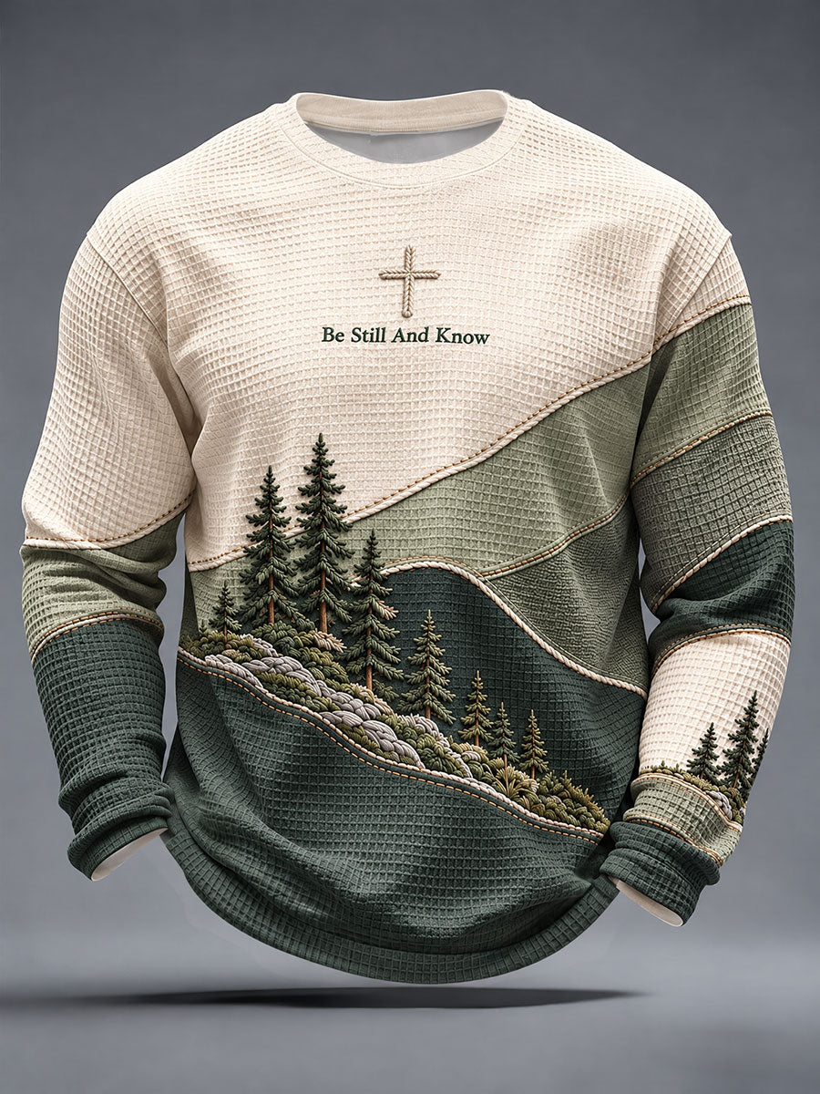Men's Cross Waffle Casual T-Shirt
