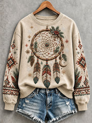 Women's Native-Inspired Christmas Dreamcatcher Sweatshirts