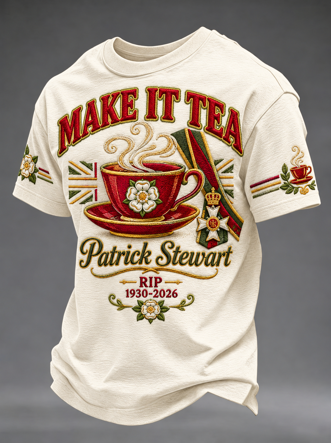 Men's Patrick Stewart RIP 1930-2026 Tee