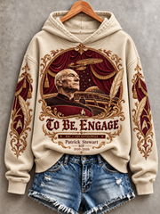 Women's Patrick Stewart RIP 1930-2026  Regular Sweatshirt